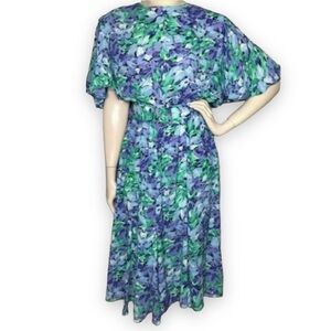 𝅺VINTAGE Floral Dress & Belt 14